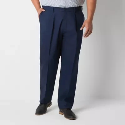 Dockers Signature Iron Free With Stain Defender Mens Comfort Waistband Classic Fit Big and Tall Pleated Pant