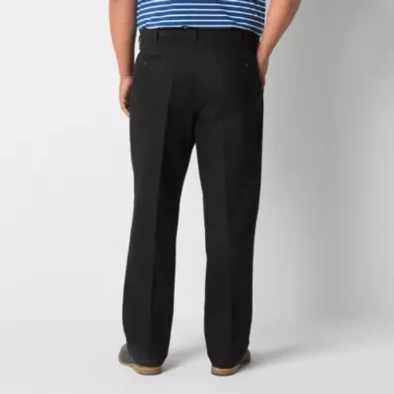 Dockers Signature Iron Free Khaki With Stain Defender Mens Comfort Waistband Classic Fit Big and Tall Pleated Pant