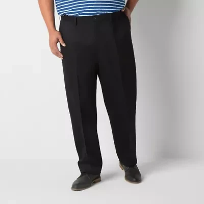 Dockers Signature Iron Free Khaki With Stain Defender Mens Comfort Waistband Classic Fit Big and Tall Pleated Pant