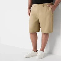 St. John's Bay Mens 10" Mid Rise Big and Tall Adaptive Stretch Fabric Adjustable Features Easy-on + Easy-off Chino Short