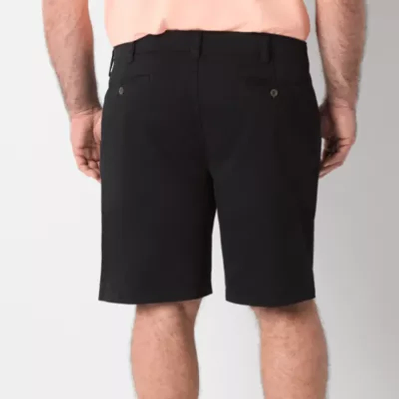 St. John's Bay Comfort Waist 10" & 11" Mens Big and Tall Stretch Fabric Chino Short