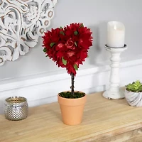Northlight Potted Mixed Floral Valentines Day Gnome