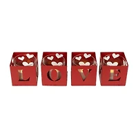 Northlight Love Blocks 4-pc. Valentines Day Gnome