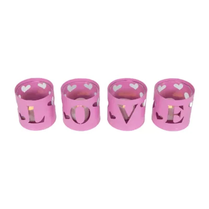 Northlight Love Votive 4-pc. Valentines Day Gnome