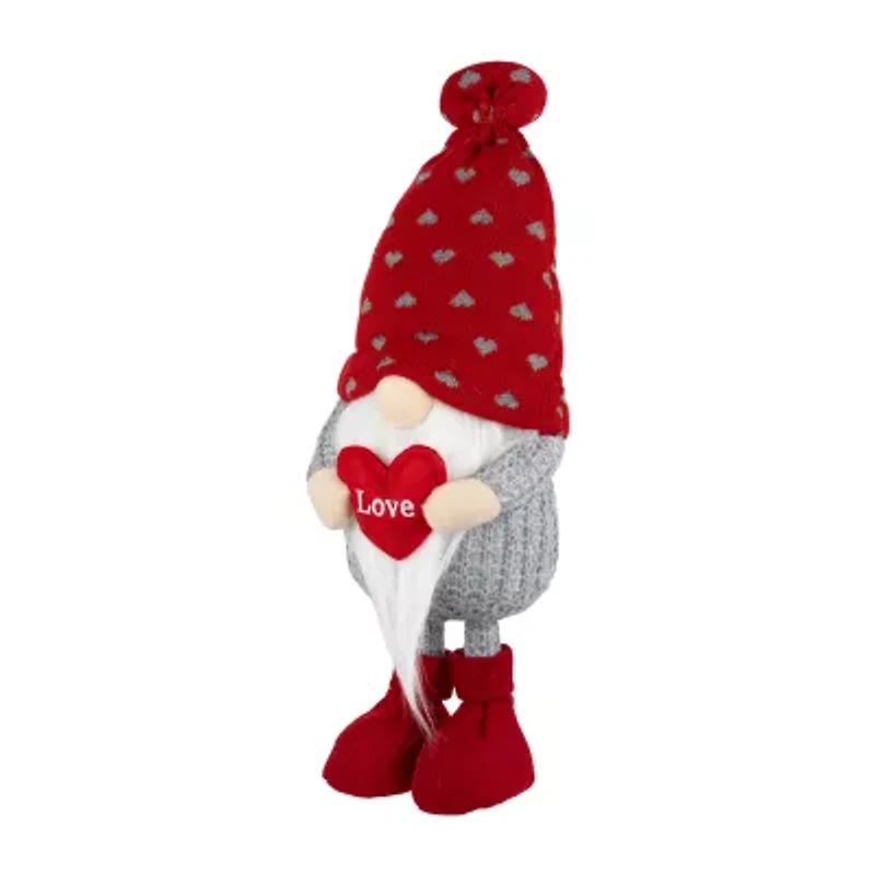 Northlight Plush Love Valentines Day Gnome