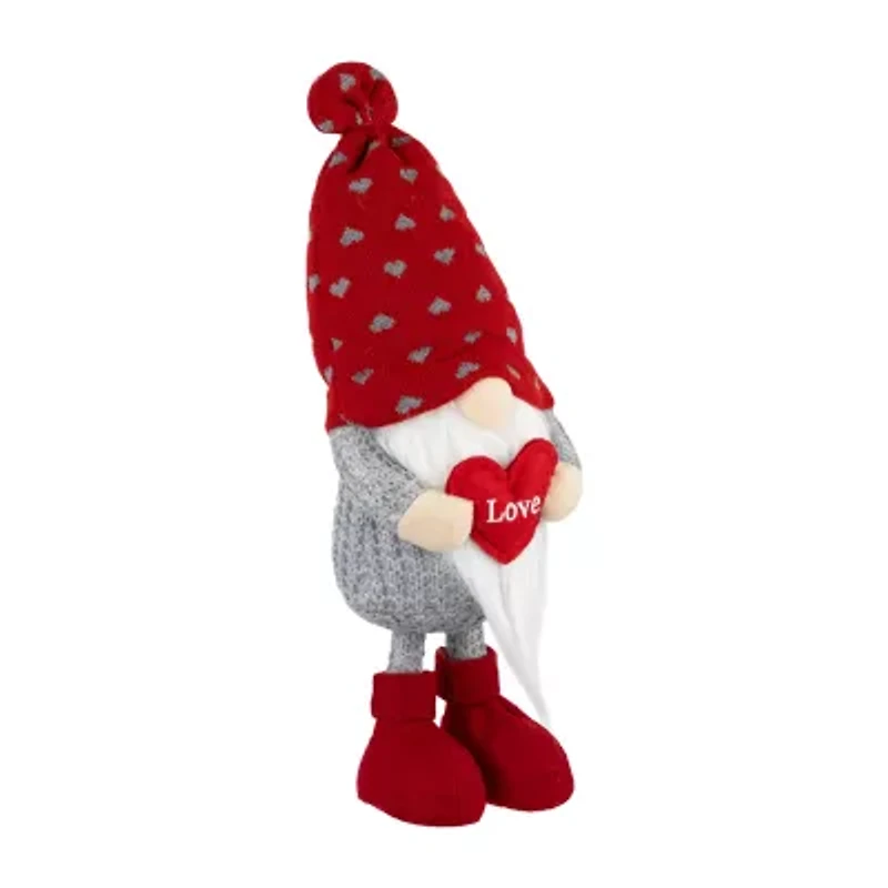 Northlight Plush Love Valentines Day Gnome