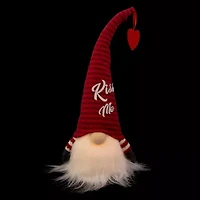 Northlight Red Striped Kiss Me Valentines Day Gnome