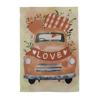 Northlight Love Banner And Vintage Car Garden Flag