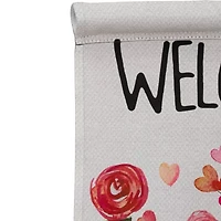 Northlight Roses And Hearts Floral Garden Flag