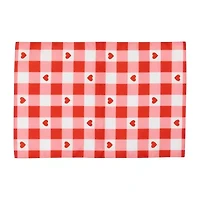 Northlight Checkered Hearts Mat