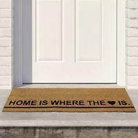 Northlight Home Is Where The Heart Is Outdoor Rectangular Doormat