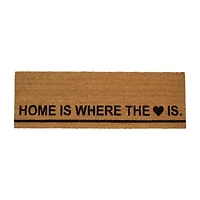 Northlight Home Is Where The Heart Is Outdoor Rectangular Doormat