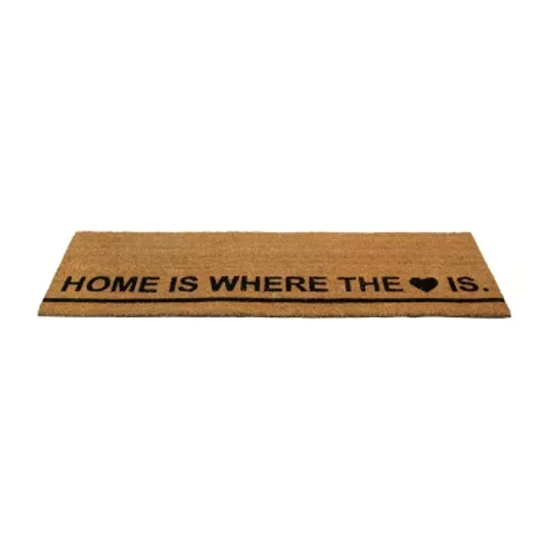 Northlight Home Is Where The Heart Is Outdoor Rectangular Doormat