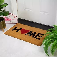 Northlight Home Heart Outdoor Rectangular Doormat