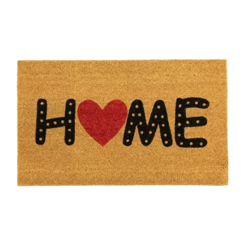 Northlight Home Heart Outdoor Rectangular Doormat