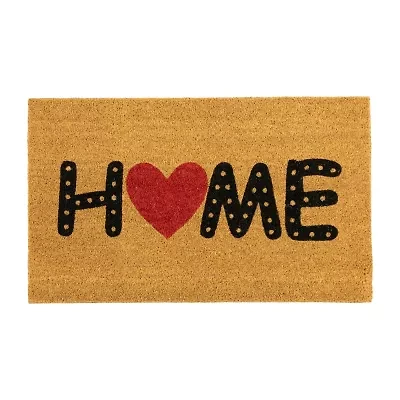 Northlight Home Heart Outdoor Rectangular Doormat