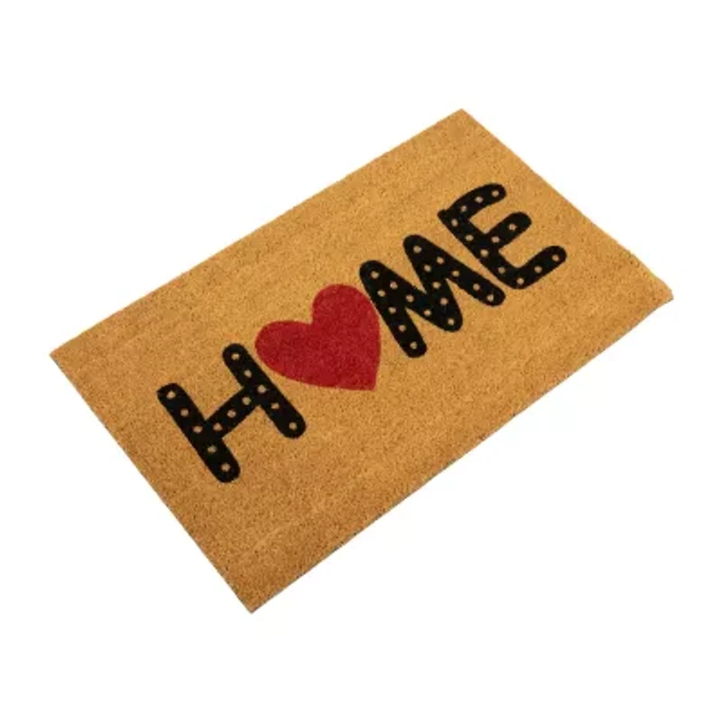Northlight Home Heart Outdoor Rectangular Doormat