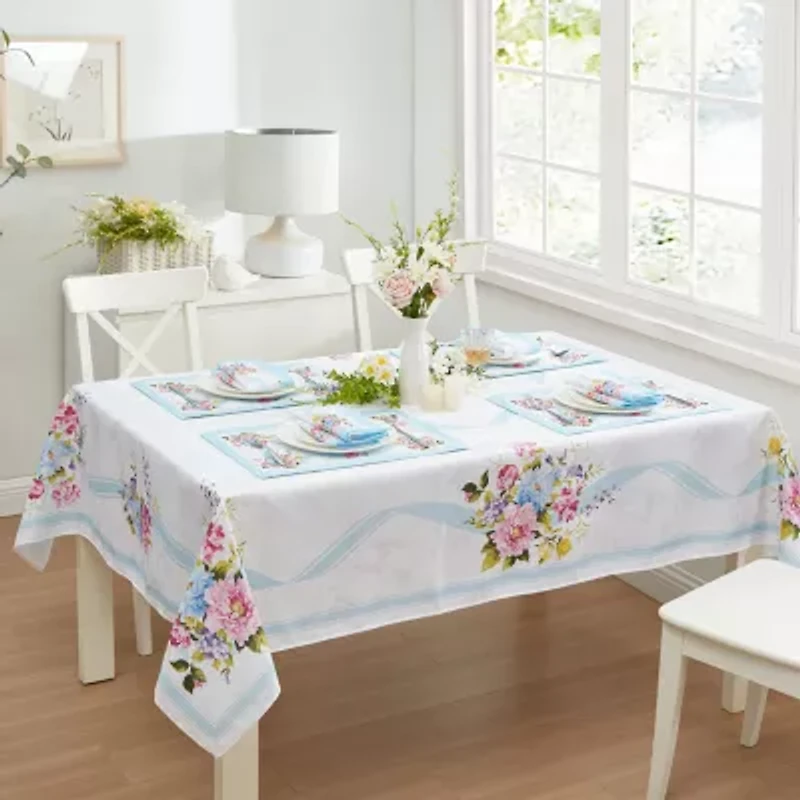 Elrene Home Fashions Rose Cottage Engineered Tablecloth