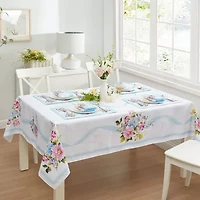 Elrene Home Fashions Rose Cottage Engineered Tablecloth