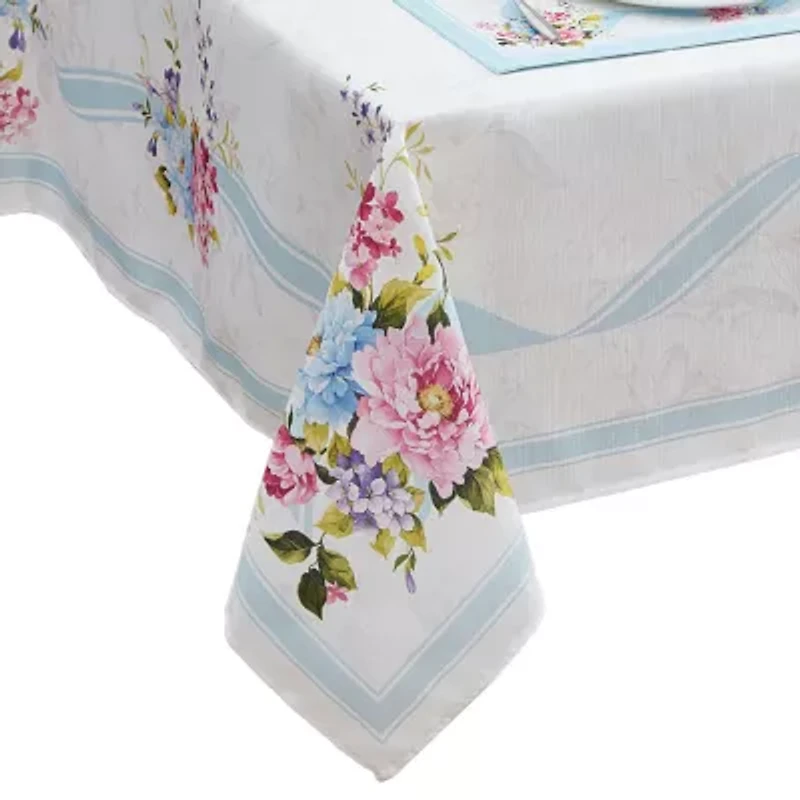 Elrene Home Fashions Rose Cottage Engineered Tablecloth