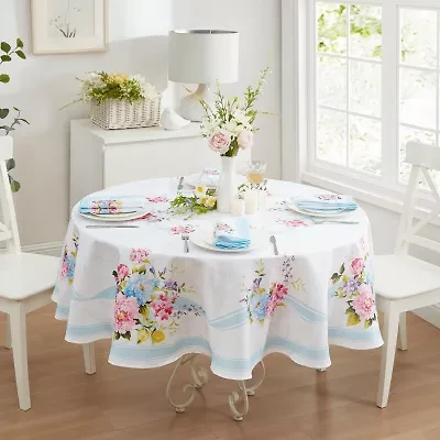 Elrene Home Fashions Rose Cottage Engineered Tablecloth