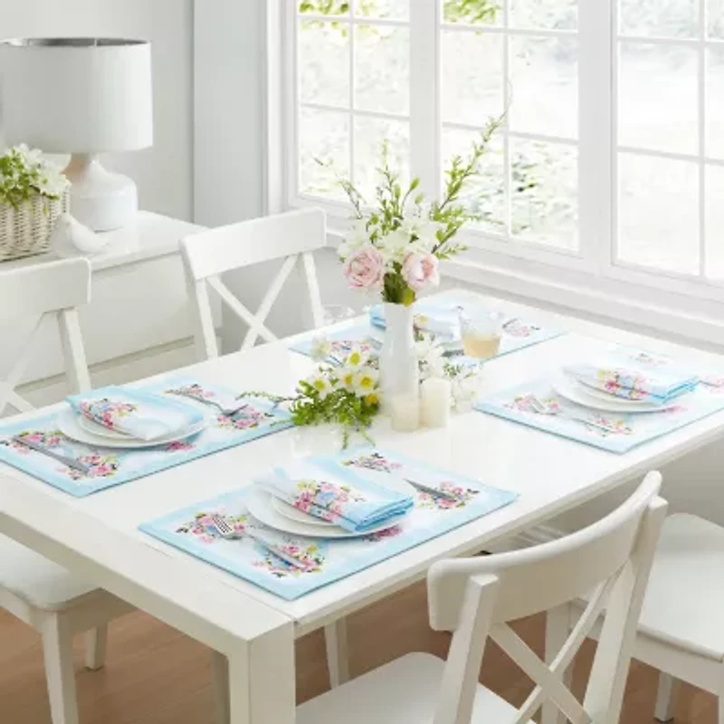 Elrene Home Fashions Rose Cottage Engineered 4-pc. Placemats