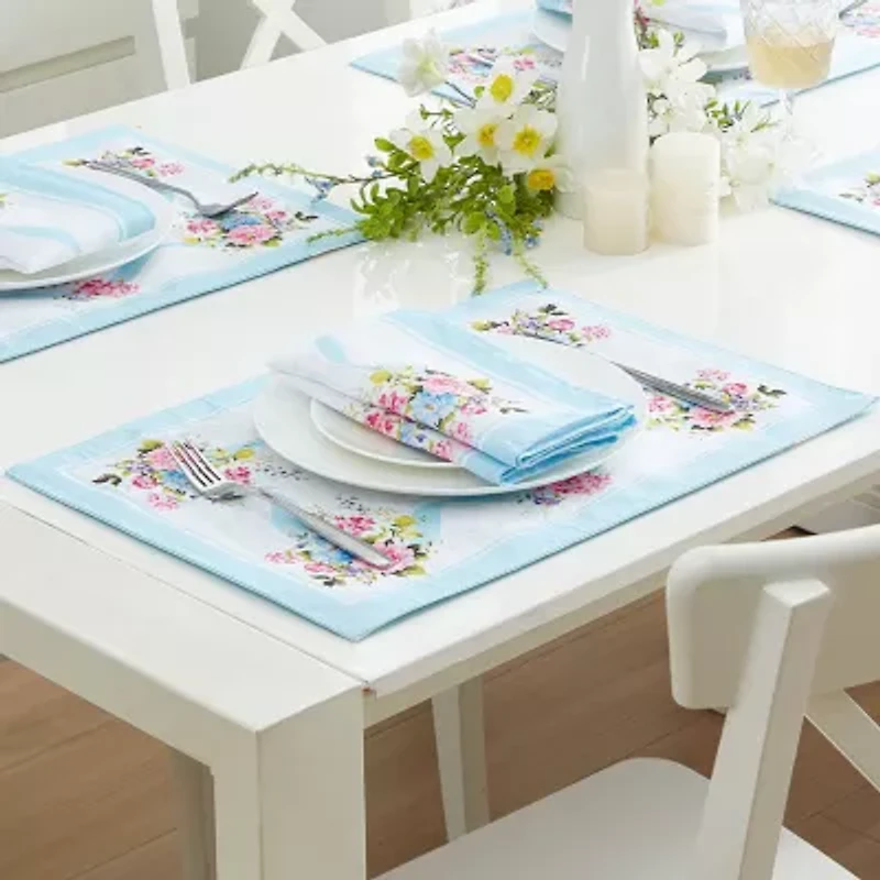 Elrene Home Fashions Rose Cottage Engineered 4-pc. Placemats