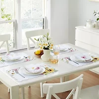 Elrene Home Fashions Sunflower And Daisies Cutwork 4-pc. Placemats