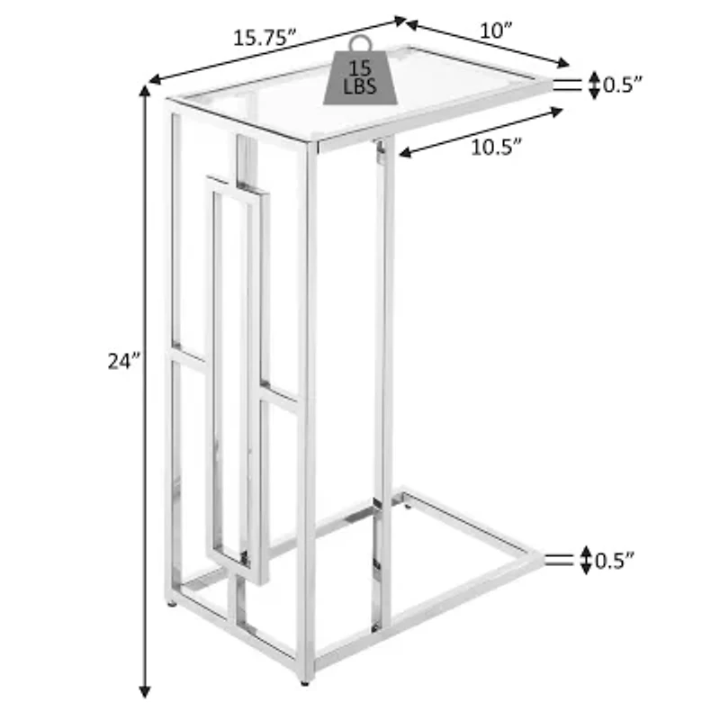 Town Living Room Collection Glass C Table