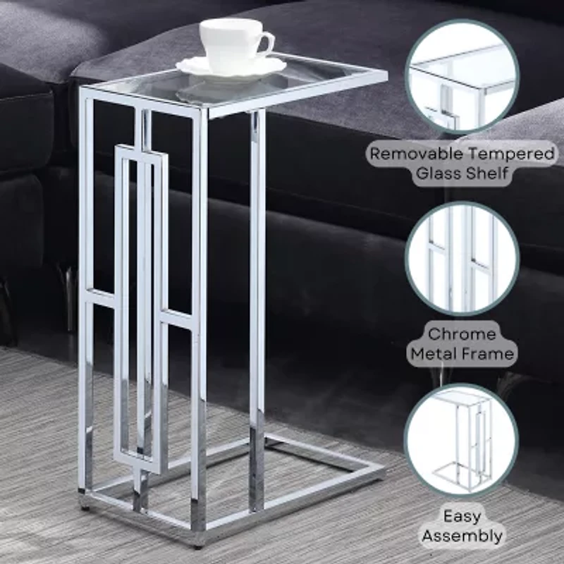 Town Living Room Collection Glass C Table
