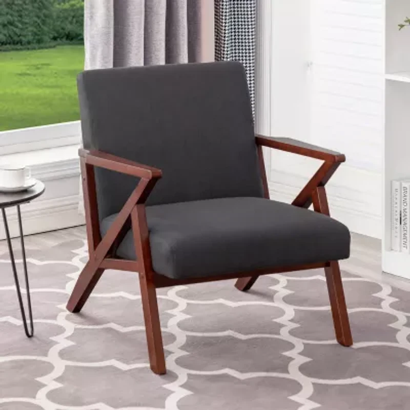 Take-A-Seat Cliff Mid-Century Modern Accent Lounge Armchair