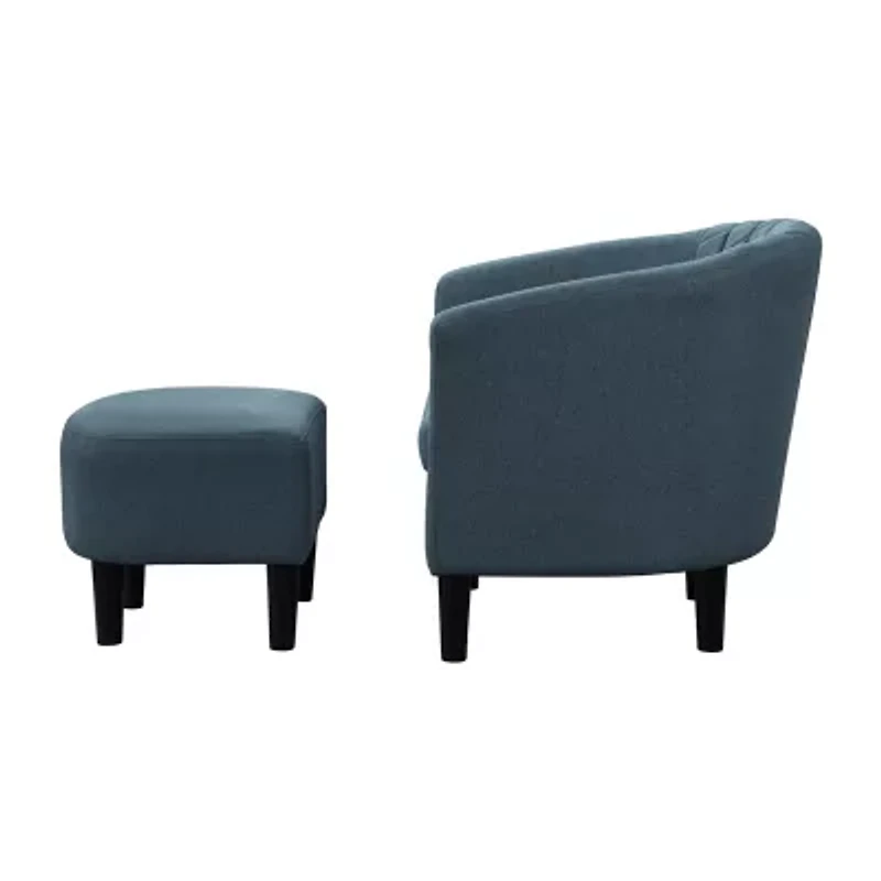 Roosevelt Chair + Ottoman Set