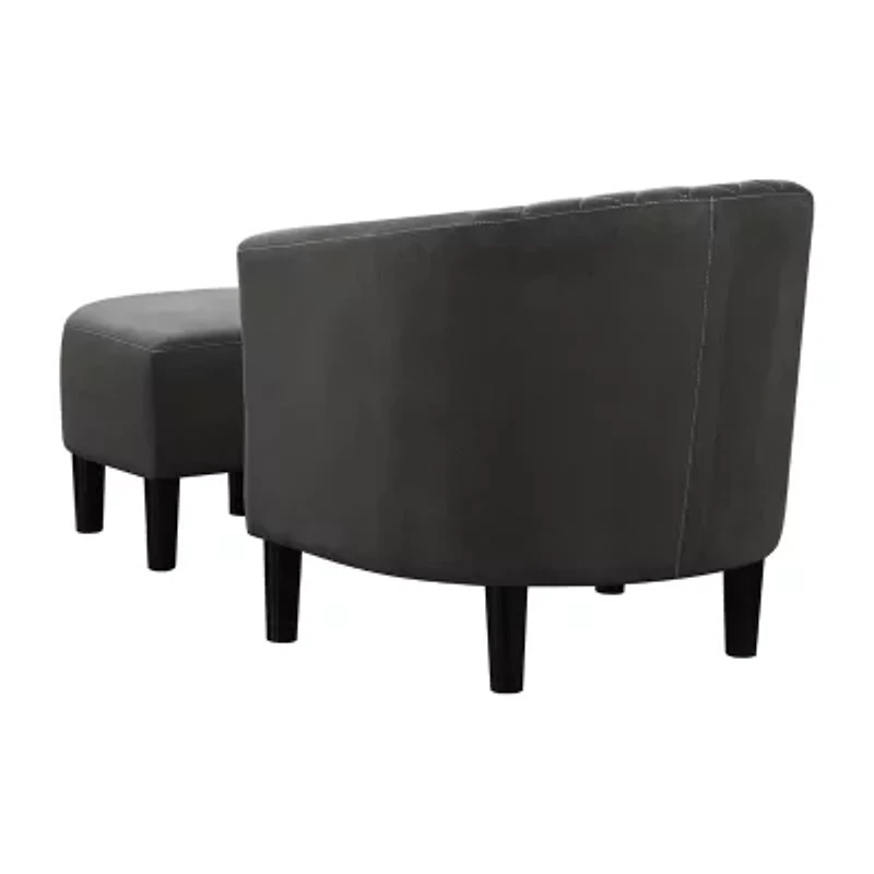 Roosevelt Chair + Ottoman Set