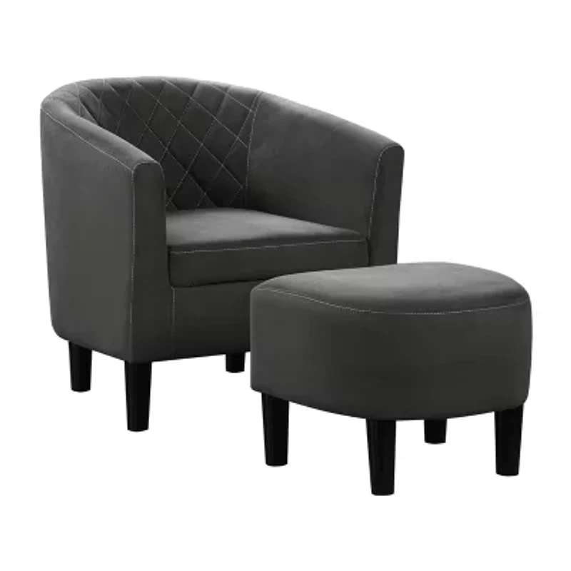 Roosevelt Chair + Ottoman Set
