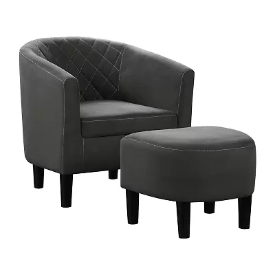 Roosevelt Chair + Ottoman Set