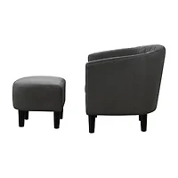 Roosevelt Chair + Ottoman Set