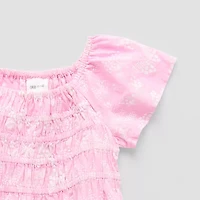 Okie Dokie Toddler & Little Girls Short Sleeve A-Line Dress