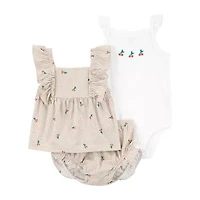 Carter's Baby Girls 3-pc. Short Set