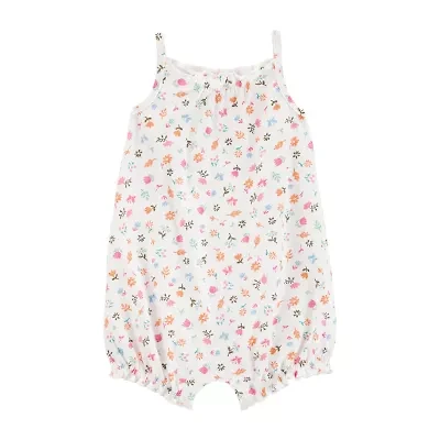 Carter's Baby Girls Sleeveless Floral Romper