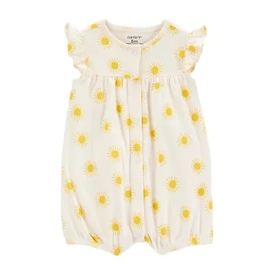 Carter's Baby Girls Short Sleeve Floral Romper