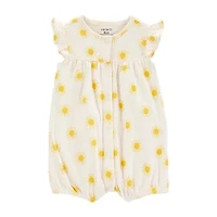 Carter's Baby Girls Short Sleeve Floral Romper