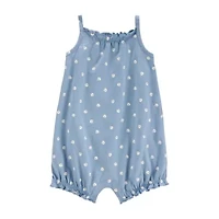 Carter's Baby Girls Sleeveless Floral Romper