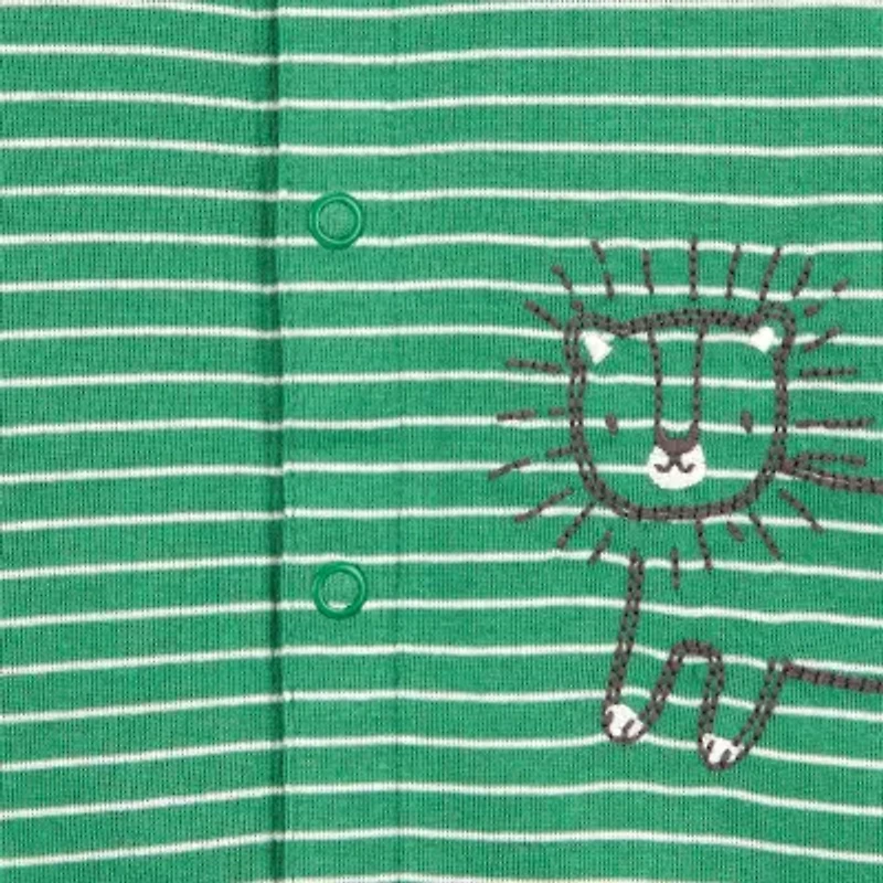 Carter's Baby Boys Short Sleeve Striped Romper