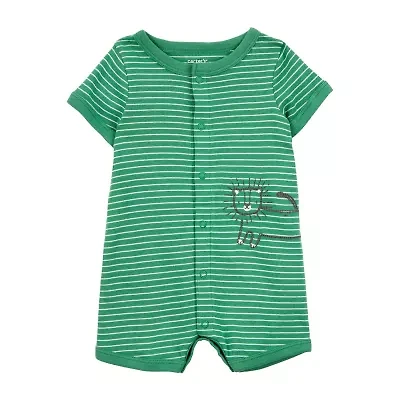 Carter's Baby Boys Short Sleeve Striped Romper