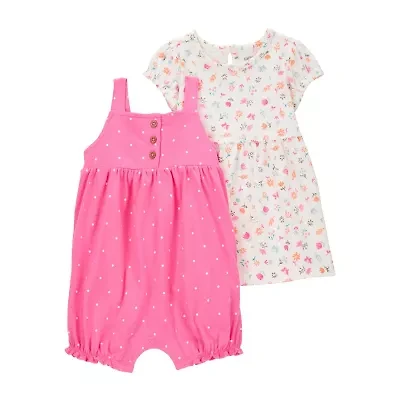 Carter's Baby Girls 2-pc. Romper and Dress Set