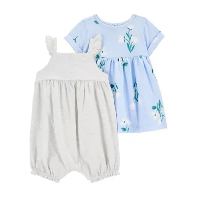 Carter's Baby Girls 2-pc. Romper and Dress Set