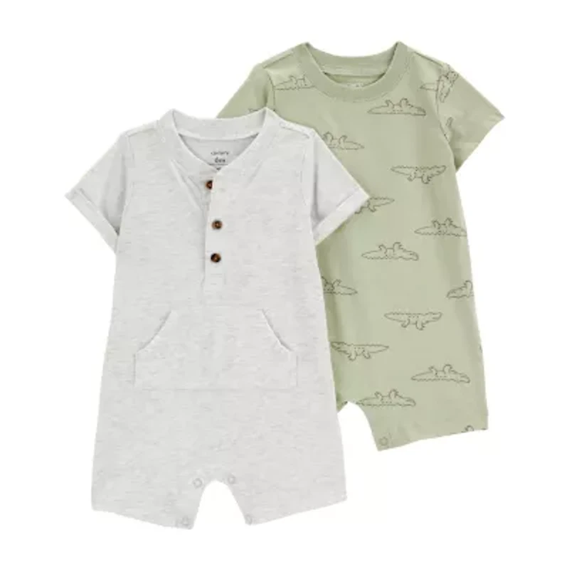 Carter's Baby Boys Short Sleeve Animal 2-pc. Romper