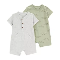 Carter's Baby Boys Short Sleeve Animal 2-pc. Romper