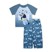 Toddler Boys Bluey Crew Neck Short Sleeve 2-pc. Pajama Sets