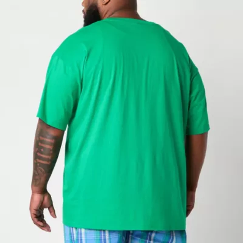 St. John's Bay Mens Crew Neck Short Sleeve Pajama Top